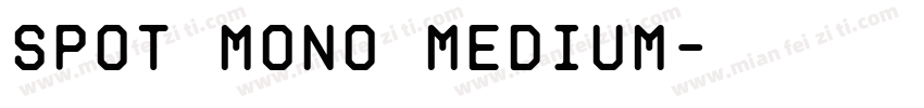 Spot Mono Medium字体转换